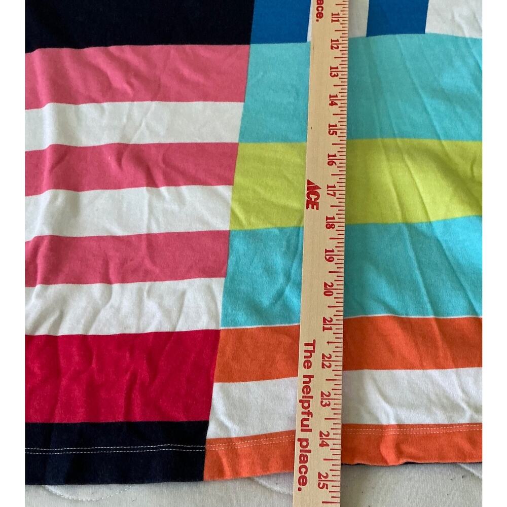 Westbound Woman Pullover Short Sleeve Blouse 3X Block Colors, Stripes - Picture 5 of 9